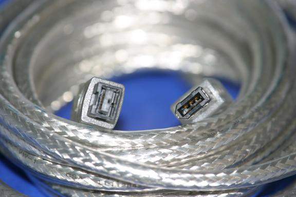 15FT FIREWIRE 1394B BILINGUAL CABLE SILVER 9PIN 6PIN