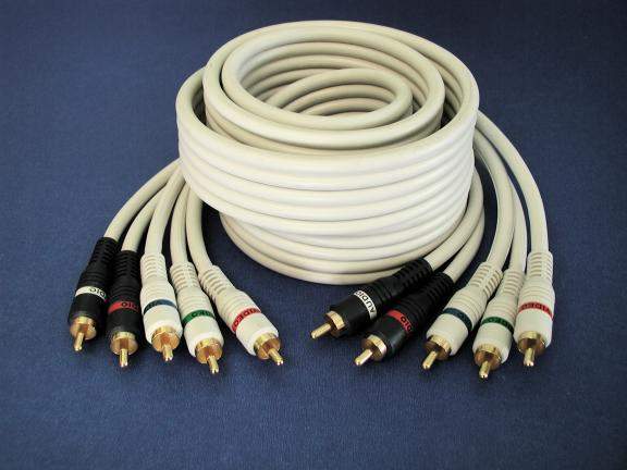 HDTV COMPONENT VIDEO DIGITAL TV FIVE RCA SHIELDED 6FT