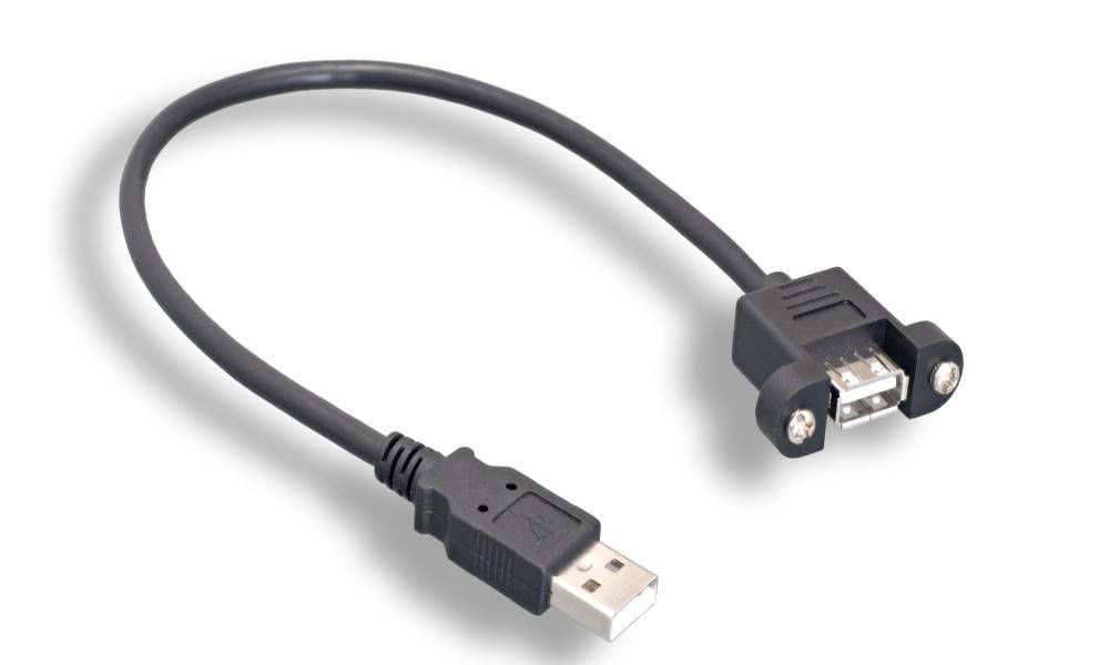 USB 2.0 Panel Mount Cable